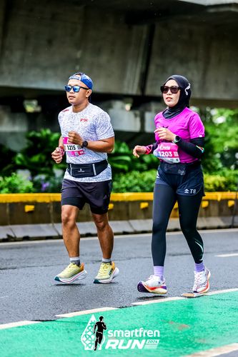Race photo from Smartfren Run 2024
