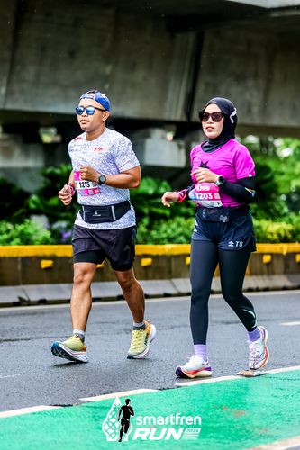 Race photo from Smartfren Run 2024