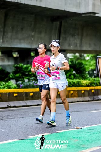 Race photo from Smartfren Run 2024
