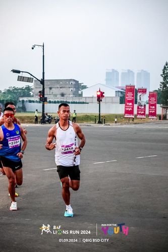 Race photo from BAF LIONS RUN 2024