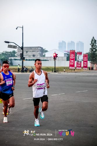 Race photo from BAF LIONS RUN 2024