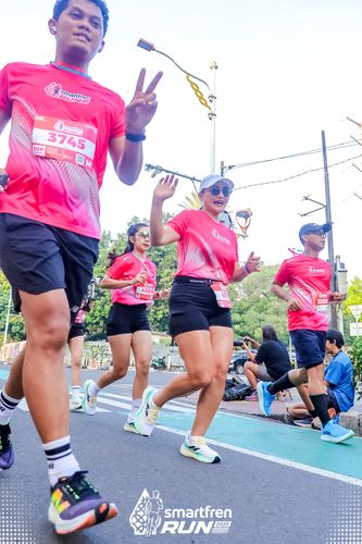 Race photo from Smartfren Run 2025 