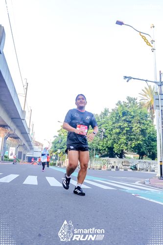 Race photo from Smartfren Run 2025 