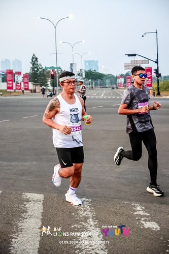 Race photo from BAF LIONS RUN 2024