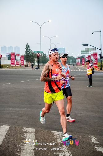 Race photo from BAF LIONS RUN 2024