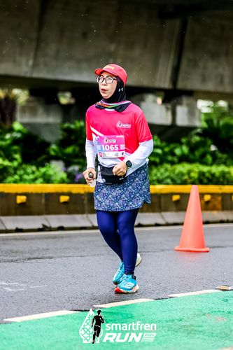 Race photo from Smartfren Run 2024