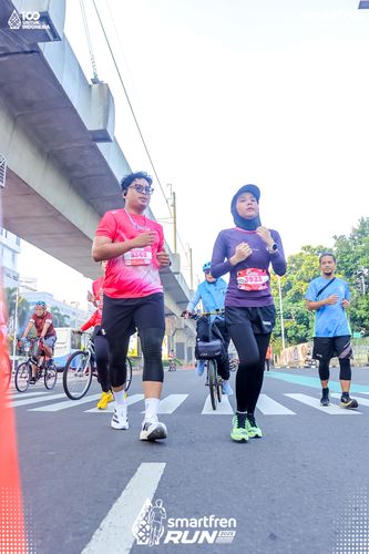 Race photo from Smartfren Run 2025 