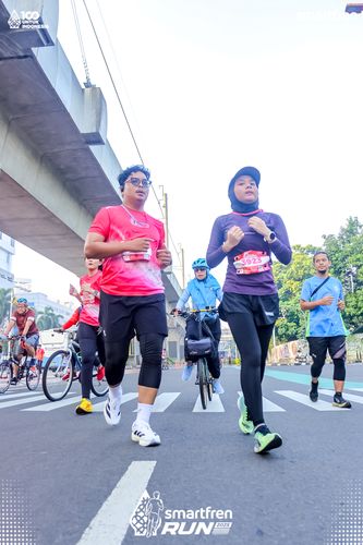 Race photo from Smartfren Run 2025 