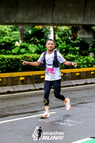 Race photo from Smartfren Run 2024