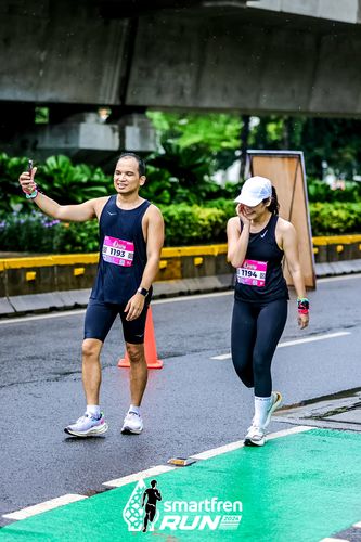 Race photo from Smartfren Run 2024