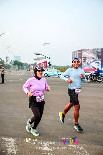 Race photo from BAF LIONS RUN 2024
