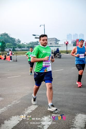 Race photo from BAF LIONS RUN 2024