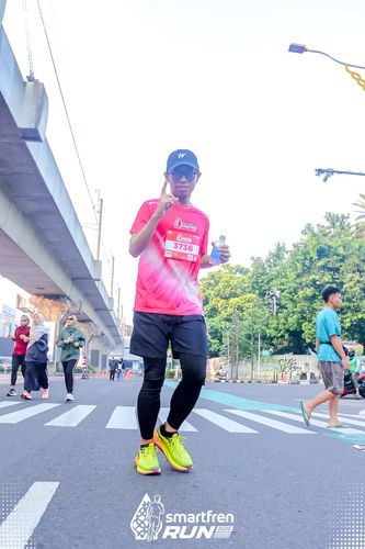 Race photo from Smartfren Run 2025 