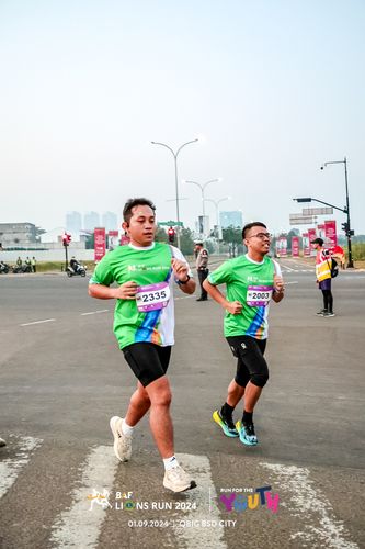 Race photo from BAF LIONS RUN 2024