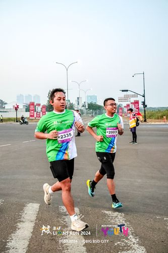 Race photo from BAF LIONS RUN 2024