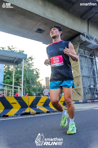 Race photo from Smartfren Run 2025 