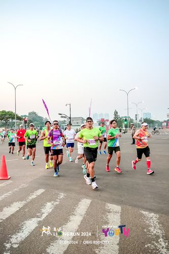 Race photo from BAF LIONS RUN 2024
