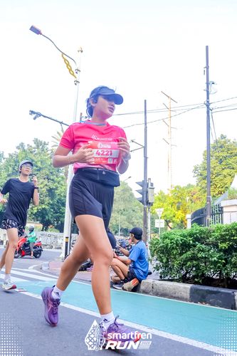 Race photo from Smartfren Run 2025 