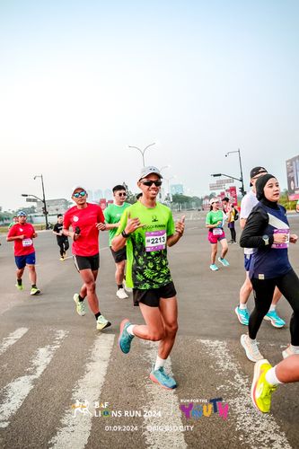 Race photo from BAF LIONS RUN 2024