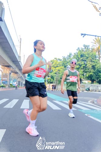 Race photo from Smartfren Run 2025 