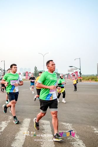 Race photo from BAF LIONS RUN 2024