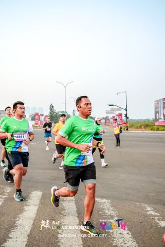 Race photo from BAF LIONS RUN 2024
