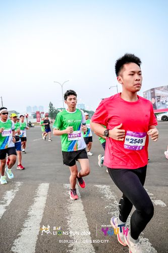Race photo from BAF LIONS RUN 2024