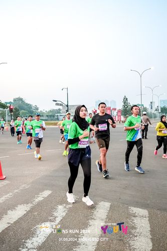 Race photo from BAF LIONS RUN 2024