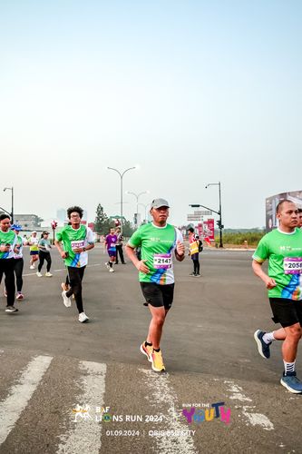 Race photo from BAF LIONS RUN 2024