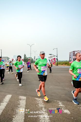 Race photo from BAF LIONS RUN 2024