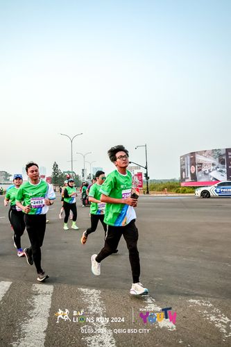 Race photo from BAF LIONS RUN 2024