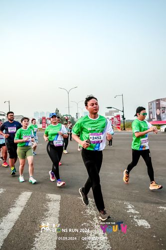 Race photo from BAF LIONS RUN 2024