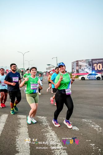 Race photo from BAF LIONS RUN 2024