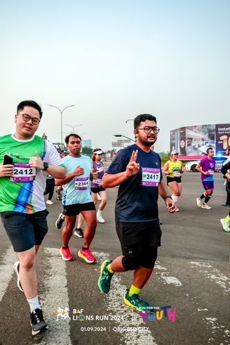 Race photo from BAF LIONS RUN 2024