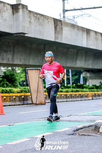 Race photo from Smartfren Run 2024