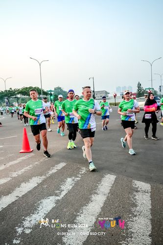 Race photo from BAF LIONS RUN 2024
