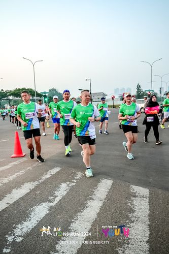 Race photo from BAF LIONS RUN 2024