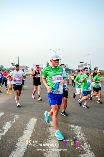 Race photo from BAF LIONS RUN 2024