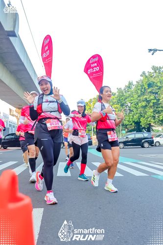 Race photo from Smartfren Run 2025 
