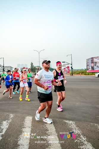 Race photo from BAF LIONS RUN 2024