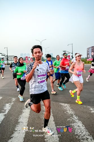 Race photo from BAF LIONS RUN 2024