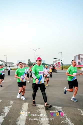 Race photo from BAF LIONS RUN 2024