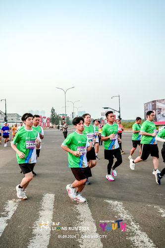 Race photo from BAF LIONS RUN 2024