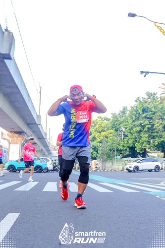 Race photo from Smartfren Run 2025 