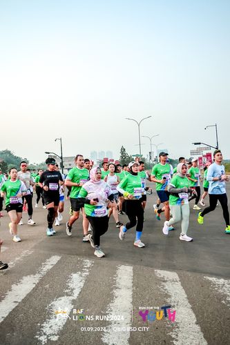 Race photo from BAF LIONS RUN 2024