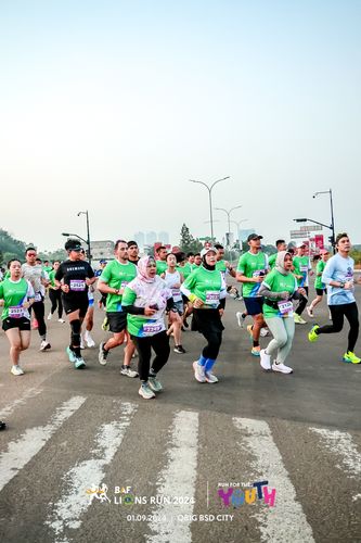 Race photo from BAF LIONS RUN 2024