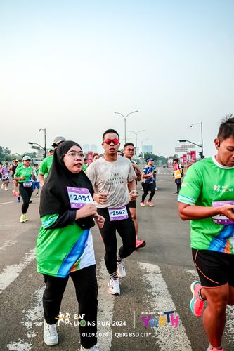 Race photo from BAF LIONS RUN 2024