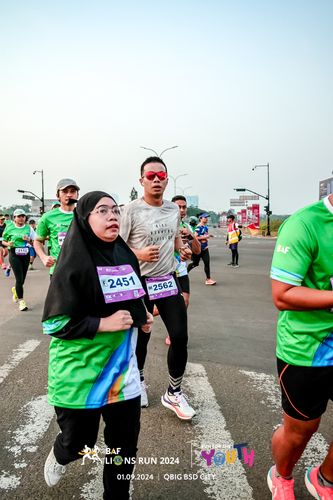 Race photo from BAF LIONS RUN 2024