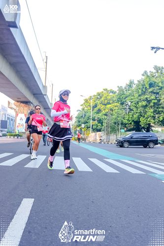 Race photo from Smartfren Run 2025 