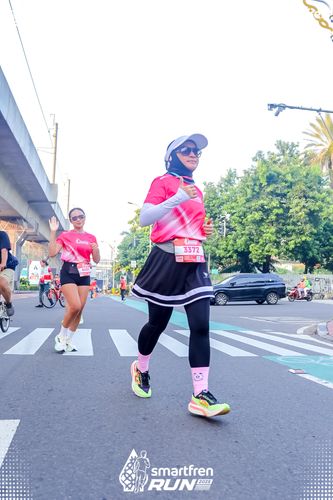 Race photo from Smartfren Run 2025 